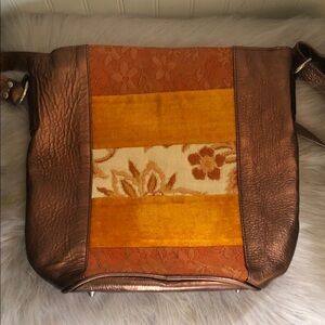 New Kim White beautiful Copper and Gold Women's Shoulder Bag